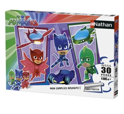 Puzzle de los Pijamasques 30 piezas - Nathan