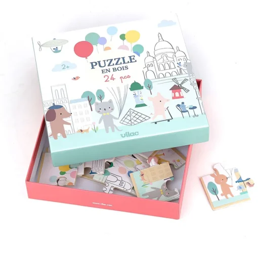 Puzzle de madera Escapada a París 24 piezas - Vilac