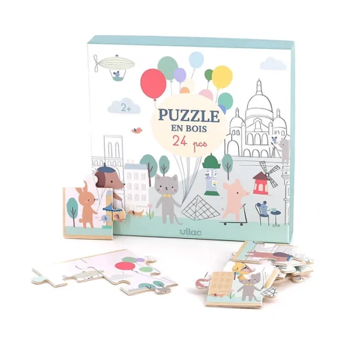 Puzzle de madera Escapada a París 24 piezas - Vilac