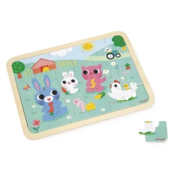 Puzzle de madera Granja 24 piezas - Janod