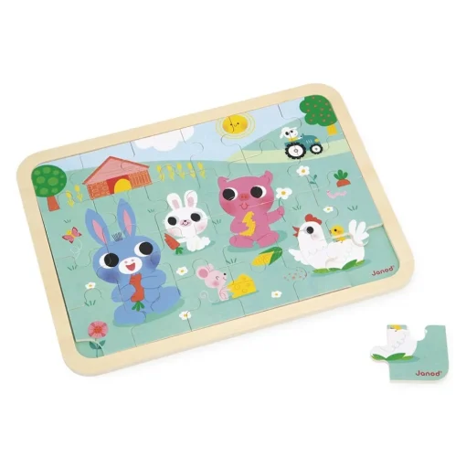 Puzzle de madera Granja 24 piezas - Janod