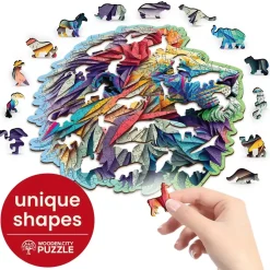 Puzzle de madera León moderno 250 piezas - Wooden City