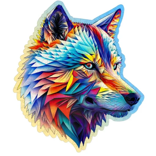 Puzzle de madera Lobo elegante 250 piezas - Wooden City