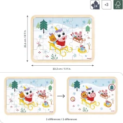 Puzzle de madera Montaña 24 piezas - Janod