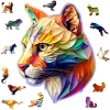 Puzzle de madera Puma llamativo 150 piezas - Wooden City