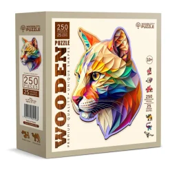 Puzzle de madera Puma llamativo 150 piezas - Wooden City
