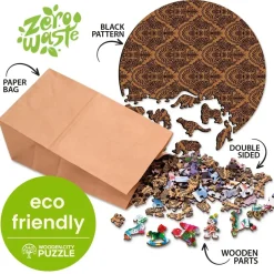 Puzzle de madera Tigre colorido 150 piezas - Wooden City