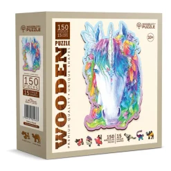 Puzzle de madera Unicornio elegante 150 piezas - Wooden City