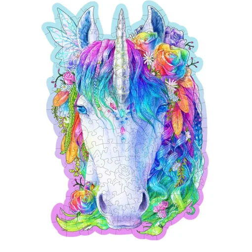 Puzzle de madera Unicornio elegante 150 piezas - Wooden City
