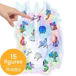 Puzzle de madera Unicornio elegante 150 piezas - Wooden City