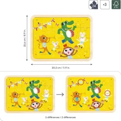 Puzzle de madera Viva la fiesta 24 piezas - Janod