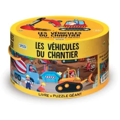 Puzzle de vehículos de construcción - Sassi Junior