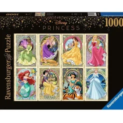 Puzzle Disney Princesses Art 1000 piezas - Ravensburger