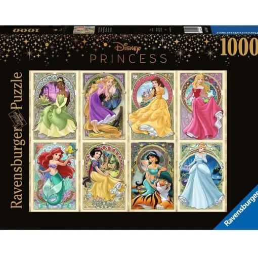 Puzzle Disney Princesses Art 1000 piezas - Ravensburger