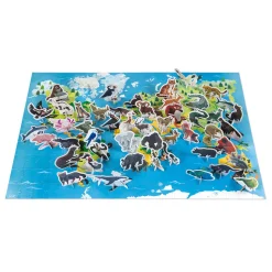 Puzzle educativo de 200 piezas Animales en vía de extinción - Janod