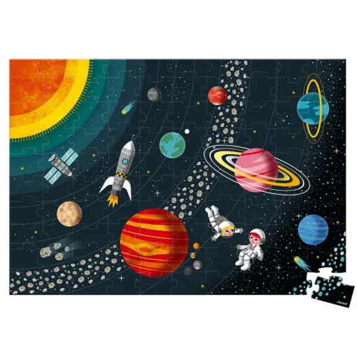 Puzzle educativo del Sistema Solar 100 piezas - Janod