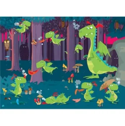 Puzzle El Bosque del Dragón - Sassi Junior
