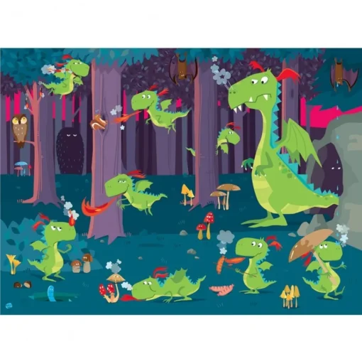 Puzzle El Bosque del Dragón - Sassi Junior