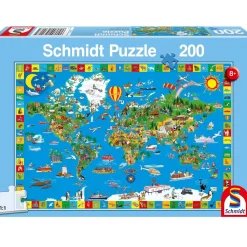 Puzzle El mundo 200 pzs - Schmidt Spiele