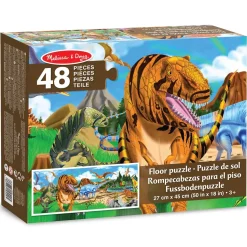 Puzzle gigante de la tierra de los dinosaurios - Melissa & Doug