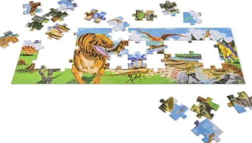 Puzzle gigante de la tierra de los dinosaurios - Melissa & Doug