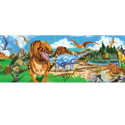 Puzzle gigante de la tierra de los dinosaurios - Melissa & Doug