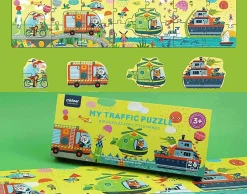 Puzzle gigante de suelo de vehículos - Mideer