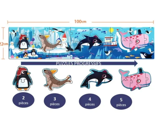 Puzzle gigante del fondo del mar - Mideer