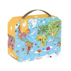 Puzzle Gigante del Mundo 300 piezas - Janod
