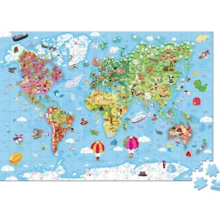Puzzle Gigante del Mundo 300 piezas - Janod
