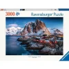 Puzzle Hamnoy Islas Lofoten 3000 piezas - Ravensburger