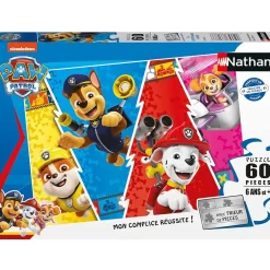 Puzzle La colorida Paw Patrol 60 piezas - Nathan