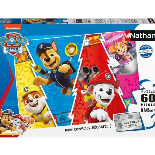 Puzzle La colorida Paw Patrol 60 piezas - Nathan