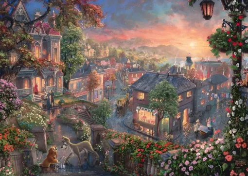 Puzzle La dama y el vagabundo 1000 piezas - Schmidt Spiele