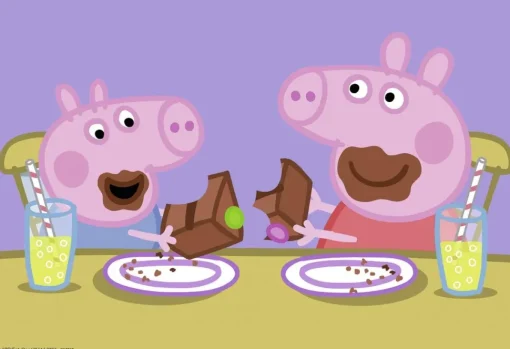 Puzzle La familia Peppa Pig 2x24pcs - Ravensburger