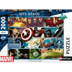Puzzle La fuerza de los Avengers 2000 piezas - Nathan