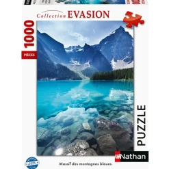 Puzzle Las Montañas Azules 1000 piezas - Nathan