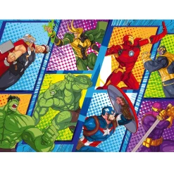 Puzzle Los Avengers contra los Villanos 60 piezas - Nathan