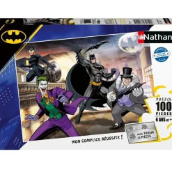 Puzzle Los enemigos de Batman 100 piezas - Nathan