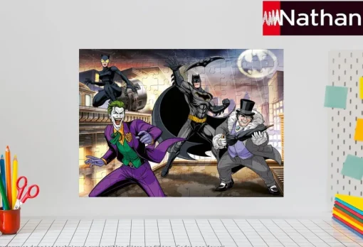 Puzzle Los enemigos de Batman 100 piezas - Nathan