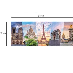 Puzzle Los monumentos de París 1000 piezas - Nathan