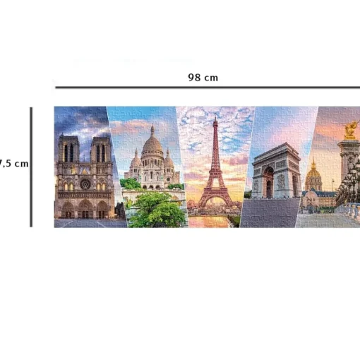 Puzzle Los monumentos de París 1000 piezas - Nathan