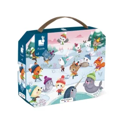 Puzzle Lucha de bolas de nieve 36 piezas - Janod