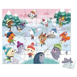 Puzzle Lucha de bolas de nieve 36 piezas - Janod