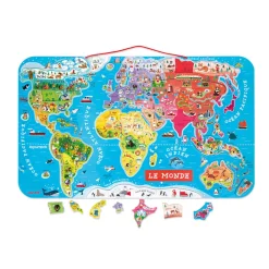 Puzzle magnético del mapa del mundo - Janod
