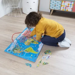 Puzzle magnético del mapa del mundo - Janod