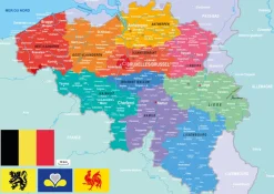 Puzzle Mapa de Bélgica - Puzzle Michèle Wilson