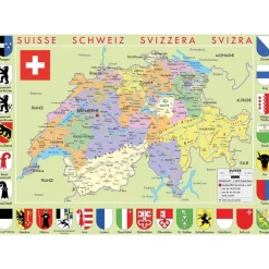 Puzzle Mapa de Suiza - Puzzle Michèle Wilson