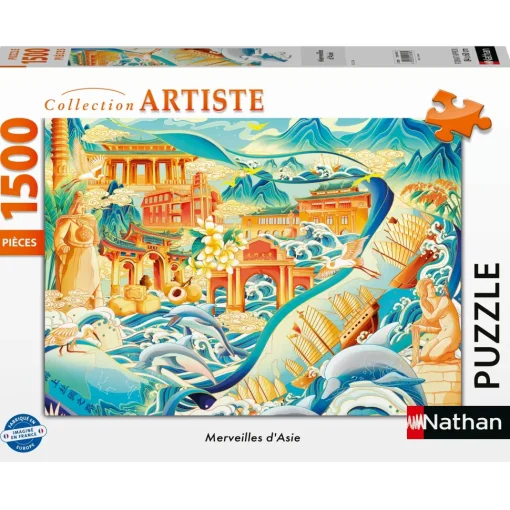 Puzzle Maravillas de Asia 1500 piezas - Nathan