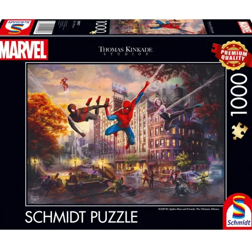 Puzzle Marvel Spider-Man y sus amigos 1000 piezas - Schmidt Spiele